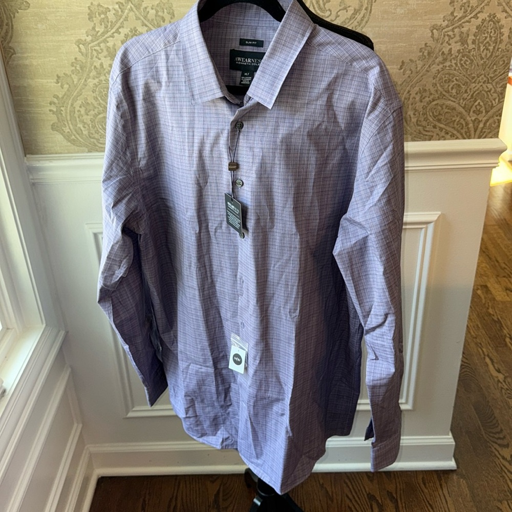 Kenneth Cole|Mens long sleeve dress Awearness. Size XLT